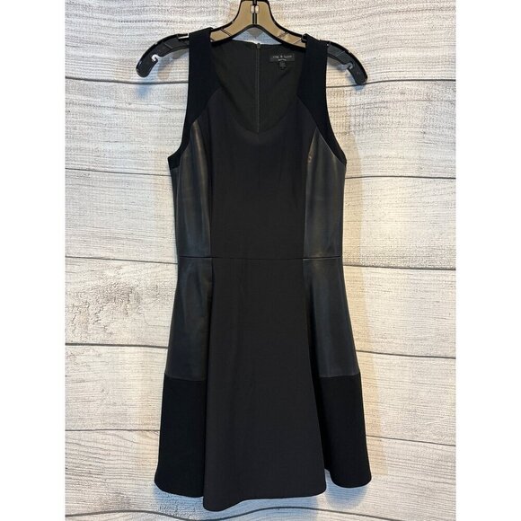 Rag & Bone New York Montrose Leather Panel Size 4 - Picture 1 of 3